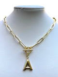 Thick Letter Necklace