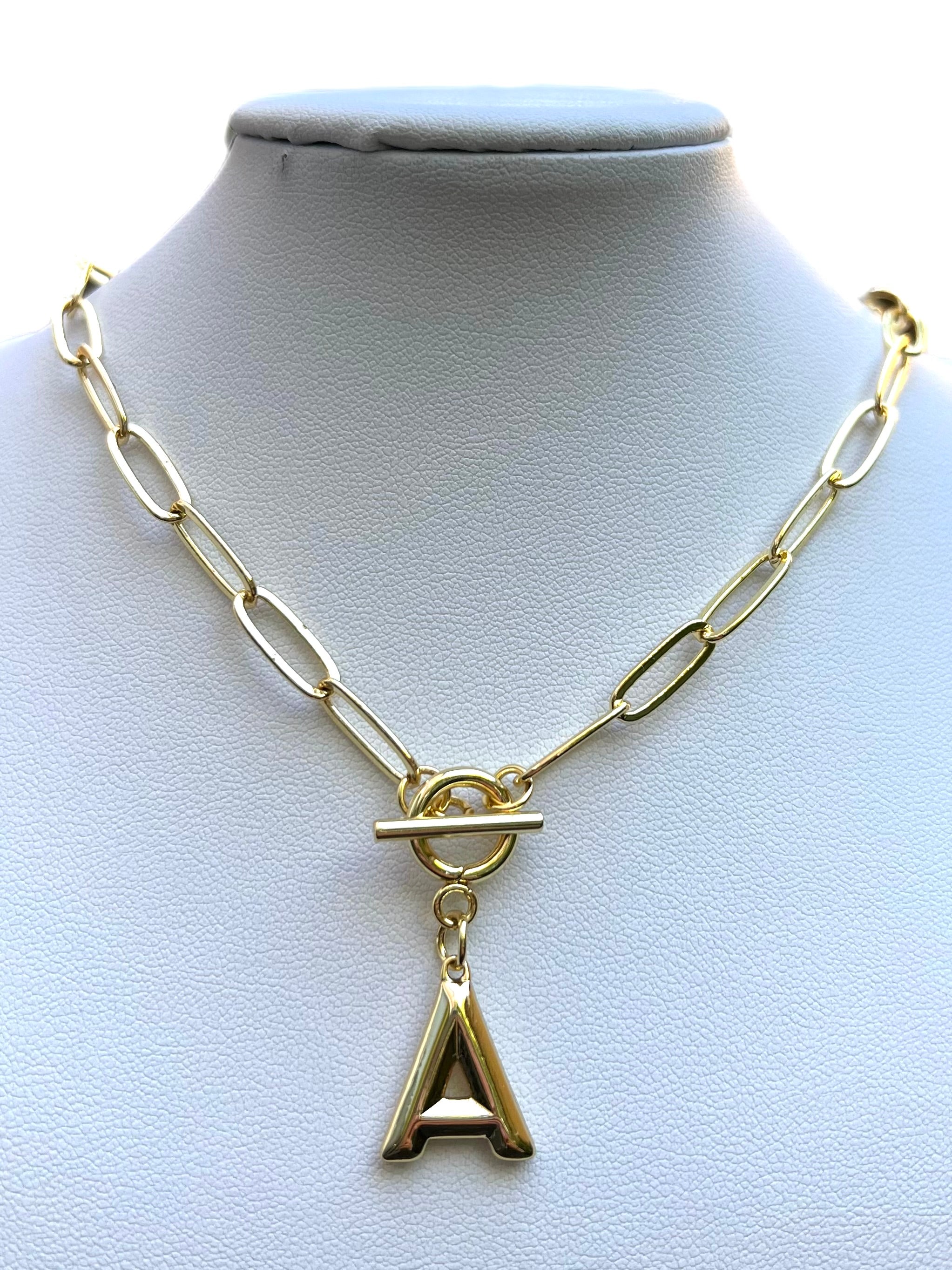 Thick Letter Necklace