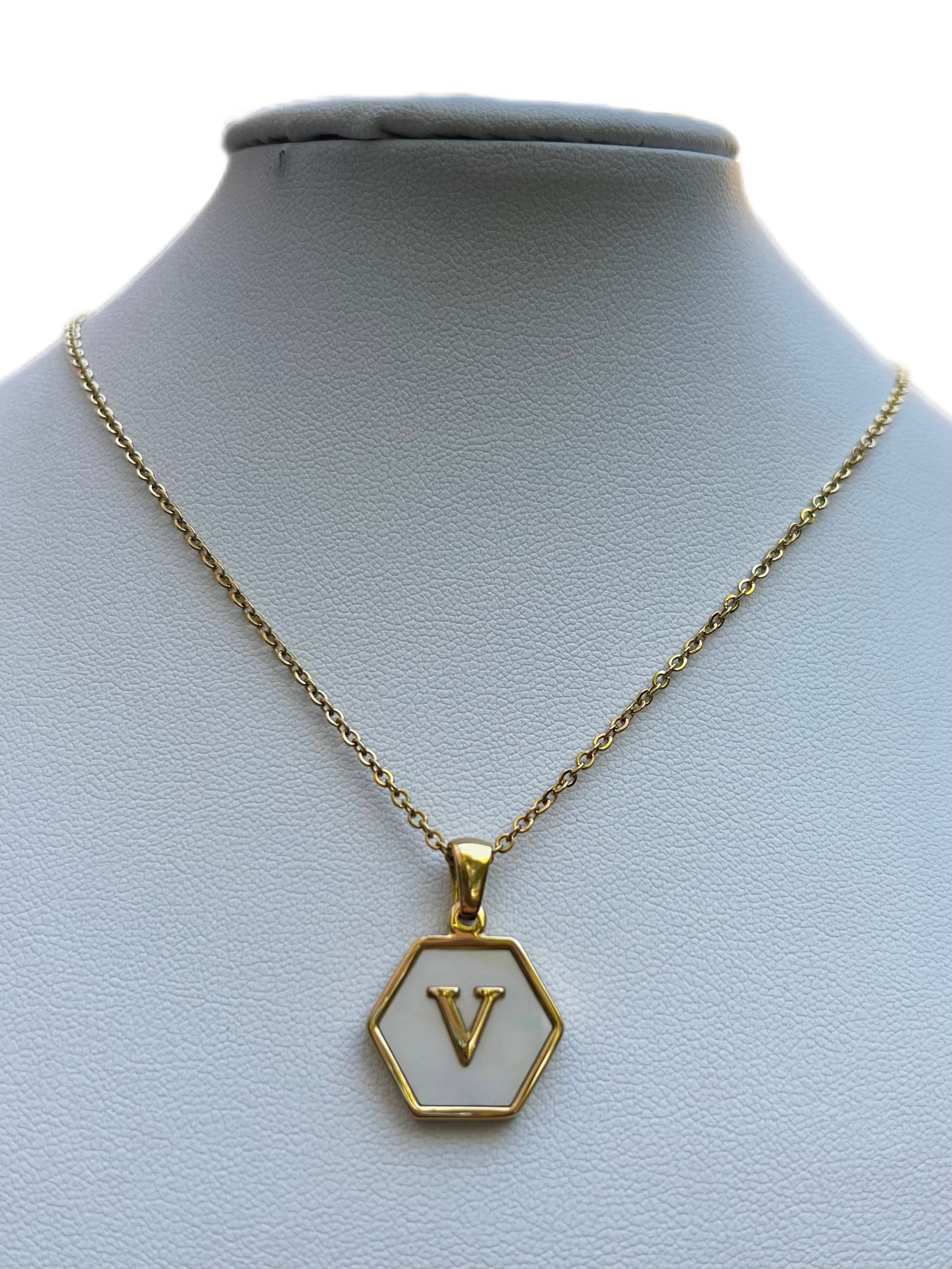 Hexagon Letter Neclake