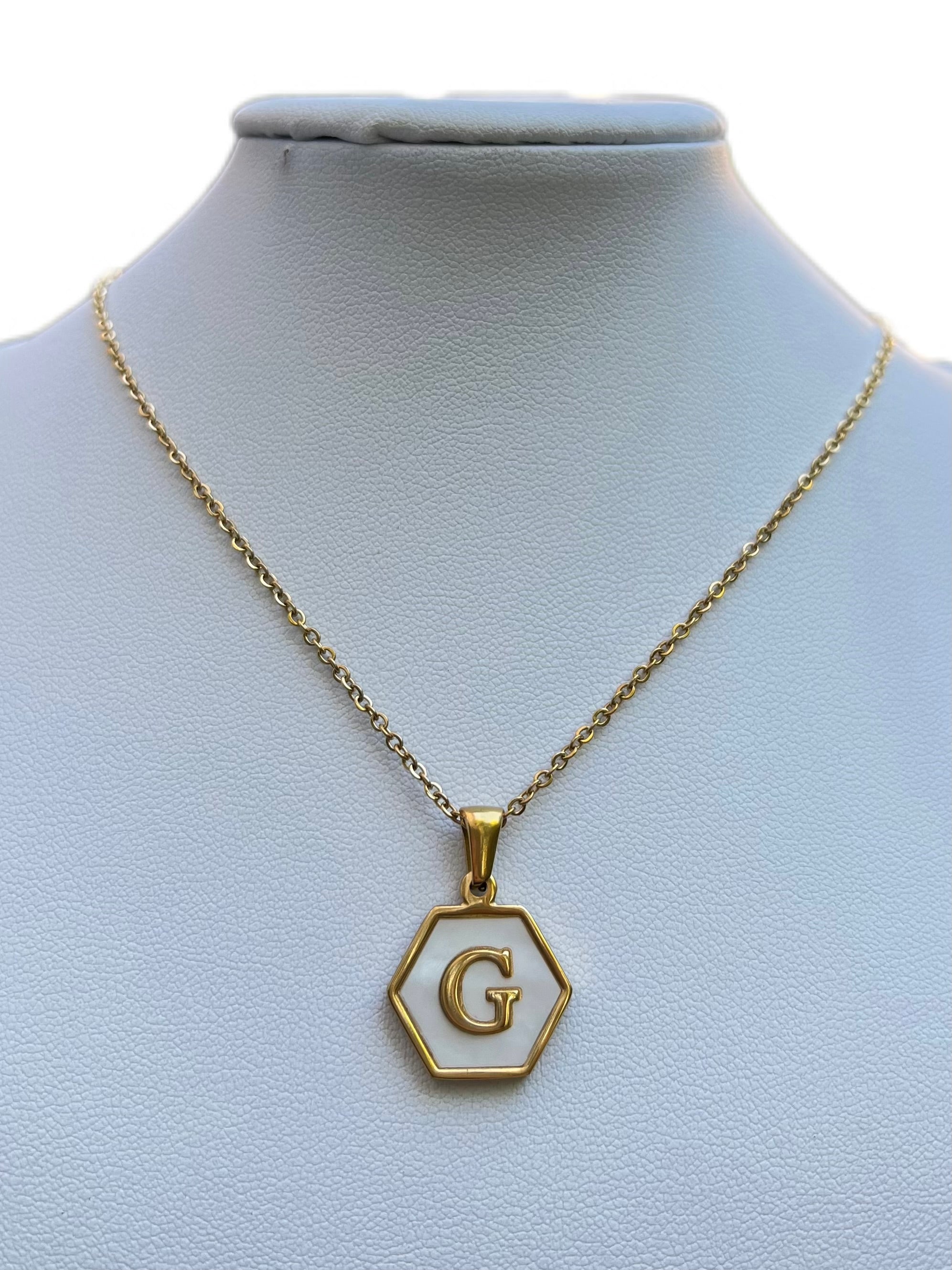 Hexagon Letter Neclake